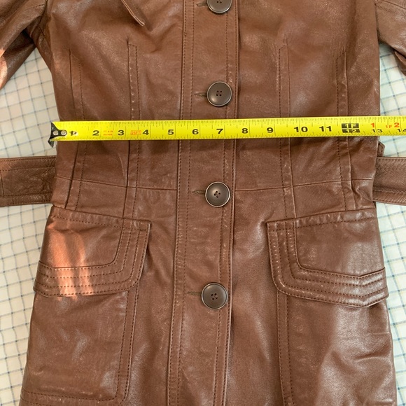 Daniele women’s leather trench coat - Picture 4 of 8